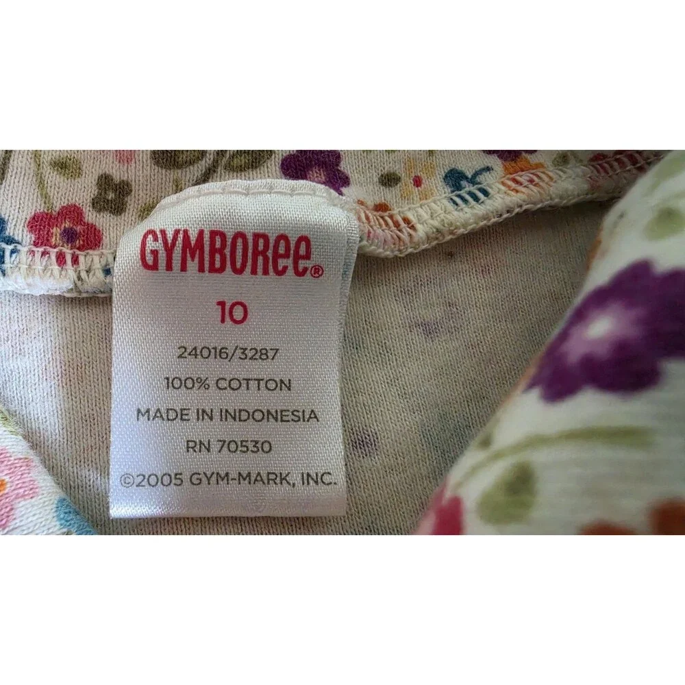 Gymboree Girl's Floral Turtleneck Top Size 10 Vintage READ Description